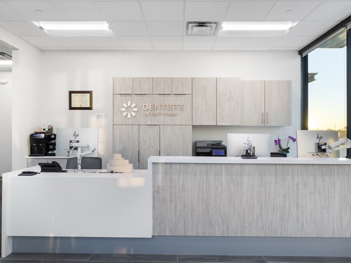 Reception area of a dental office