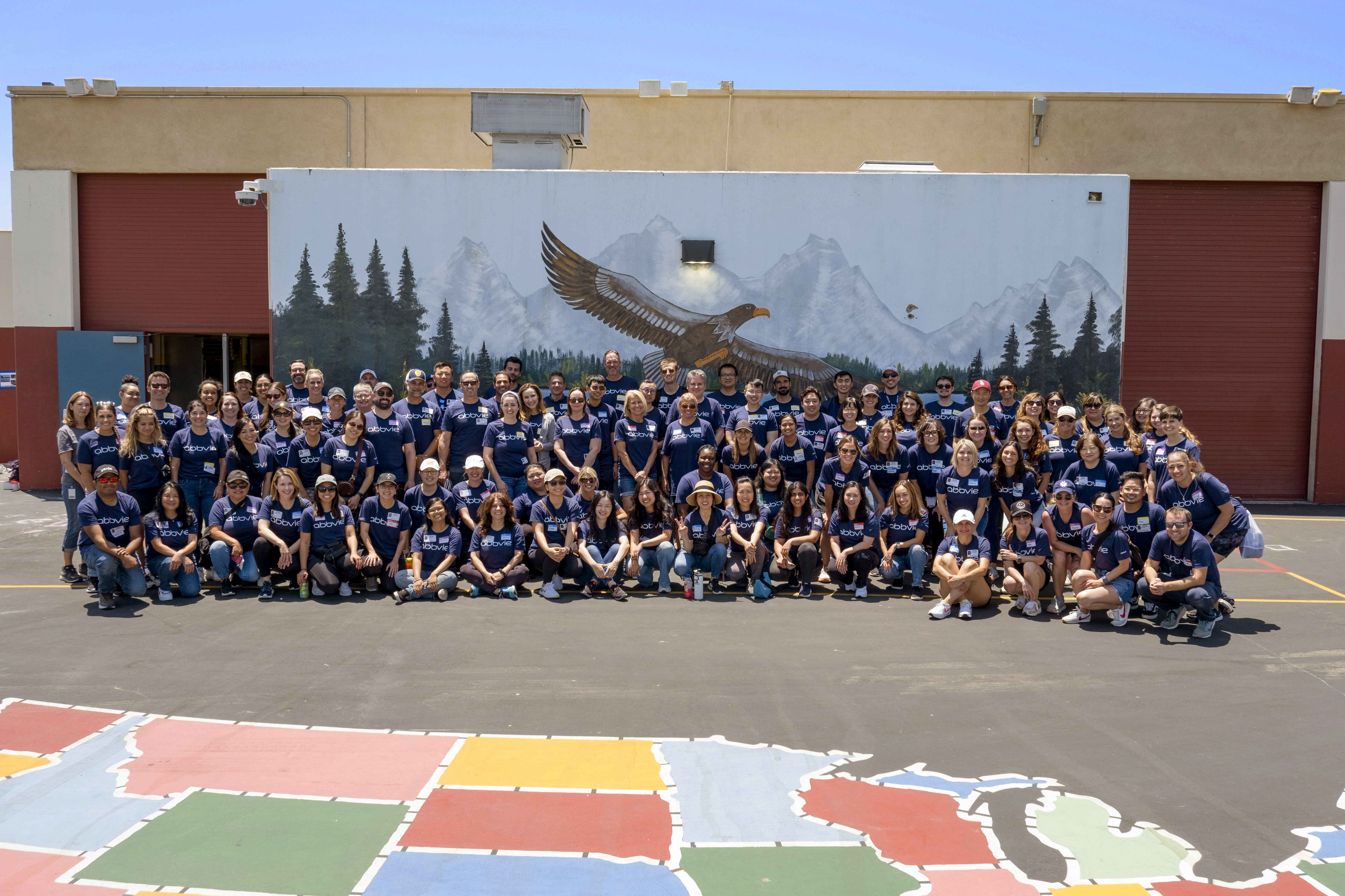 Group photo of a company team